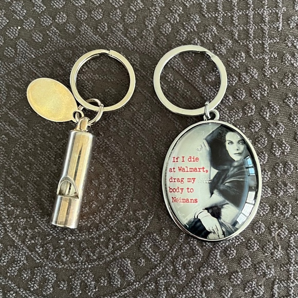 2 ELEGANT KEY CHAINS "...NEIMAN'S!" - Picture 1 of 6